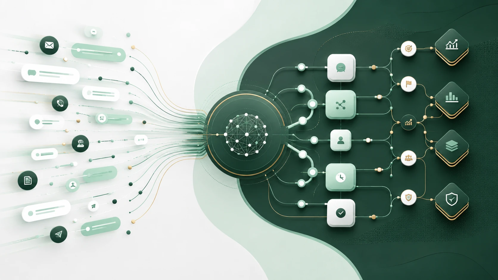 AI customer operations flow