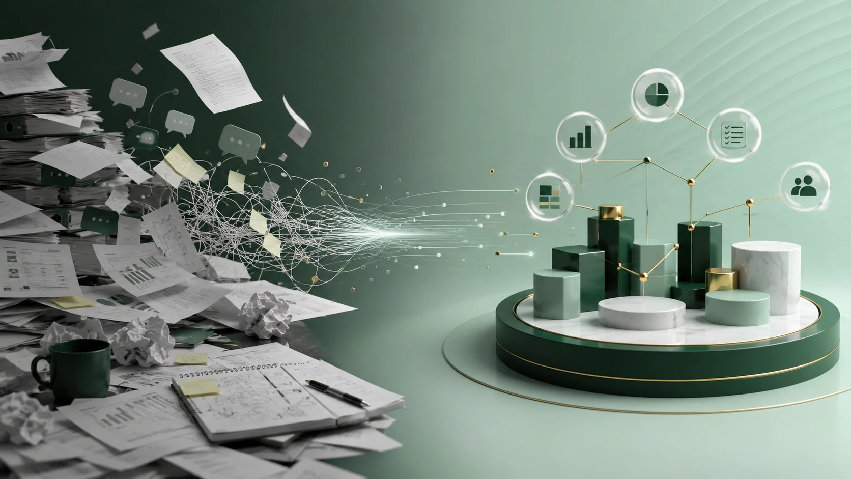 Fragmented operations becoming connected