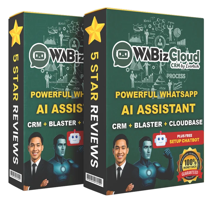 WABizCloud WhatsApp CRM and AI assistant product box