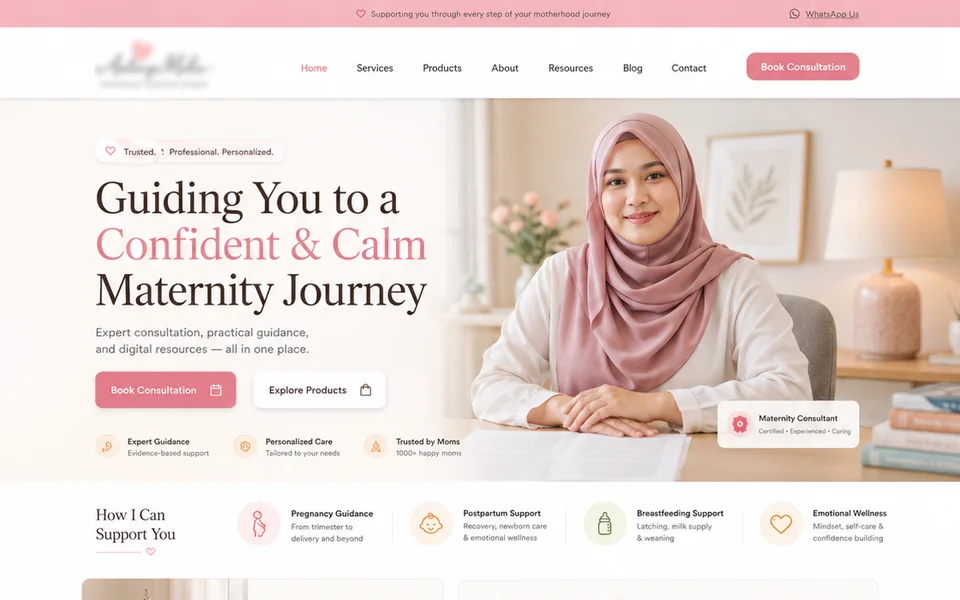 Maternity consultation and digital product platform