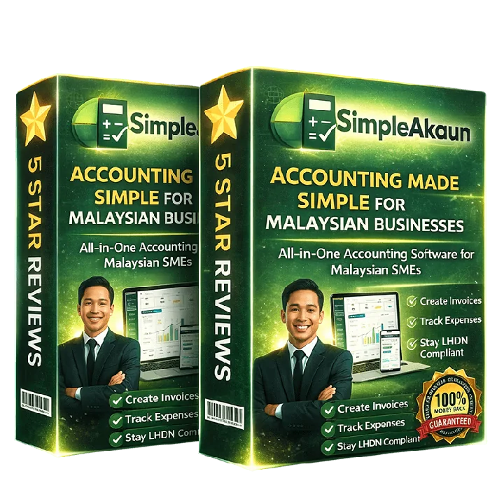 SimpleAkaun accounting software product box
